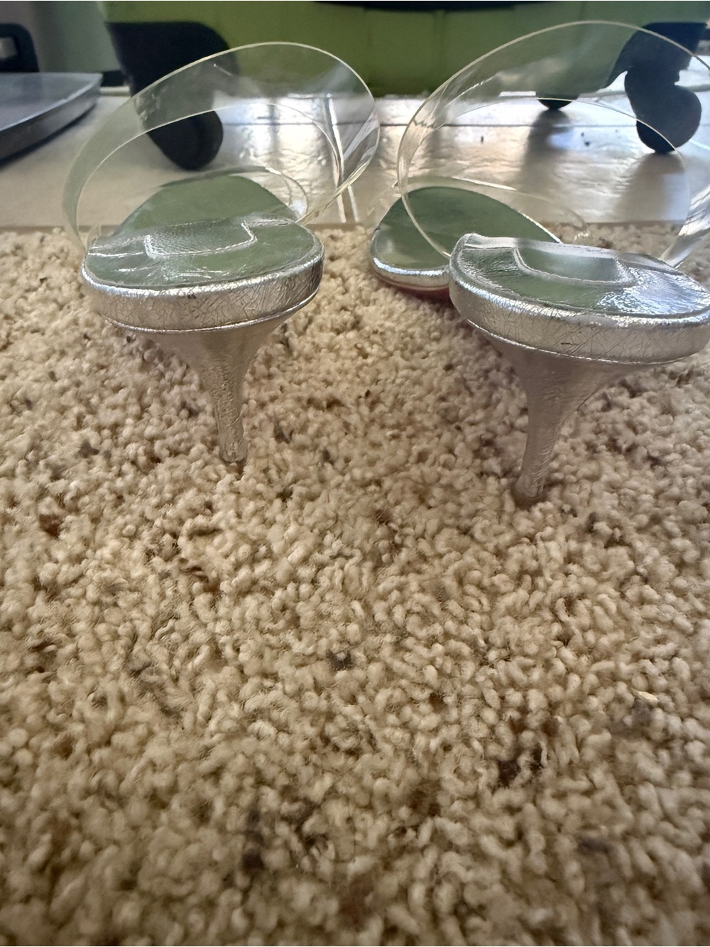CHRISTIAN LOUBOUTIN Just Nothing Clear Slide Sandals NEW - Picture 8 of 11